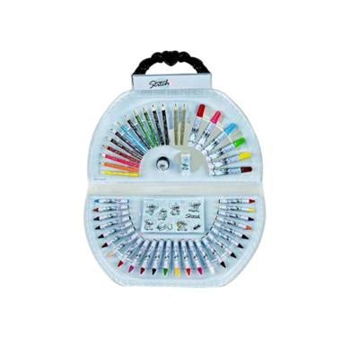 Disney Stitch Kleurkoffer 51-delig Disney Stitch Kleurkoffer 51-delig