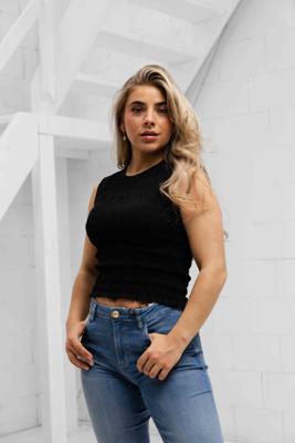 Guess Claire Smock Top Dames Bruin - Maat L - Kleur: Bruin | Soccerfanshop