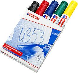 Edding Permanentmarker 4-800999 Permanent marker Willekeurige kleur (geen keuze mogelijk) Watervast: Ja