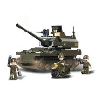 Sluban Army Battle Tank bouwstenen set (M38-B9800) - thumbnail