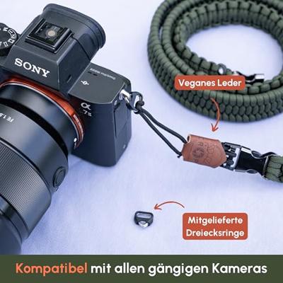 C-Rope Traveler camera strap Military Olive, 125cm Paracord