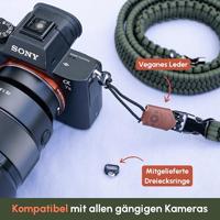 C-Rope Traveler camera strap Military Olive, 125cm Paracord - thumbnail