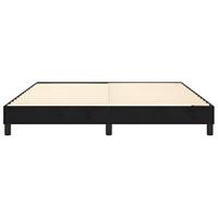 Bedframe zonder matras 160x200 cm fluweel zwart - thumbnail