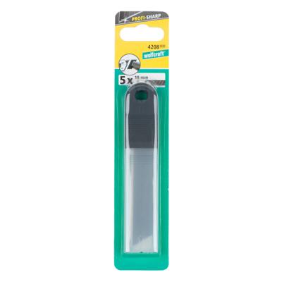 Wolfcraft abbrechklingen | 18mm | pro-sharp zwart | 5 stuks - 4208000