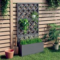 Plantenbak met latwerk 65x33x135 cm HKC - thumbnail