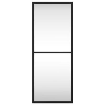 VidaXL Wandspiegel rechthoekig 20x50 cm ijzer zwart