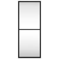 VidaXL Wandspiegel rechthoekig 20x50 cm ijzer zwart - thumbnail