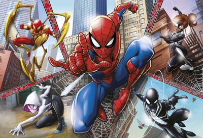 Clementoni legpuzzel super color maxi spiderman, 104st.
