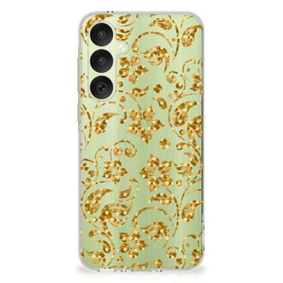 Samsung Galaxy A35 | TPU Case | Gouden Bloemen Samsung Galaxy A35 | TPU Case | Gouden Bloemen