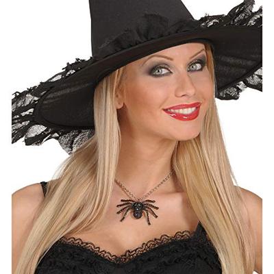 Zwarte ketting met spin