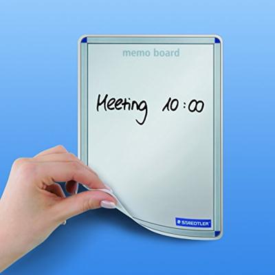 Staedtler Whiteboard STAEDTLER Lumocolor memo board set - Whiteboard (b x h) 148 mm x 210 mm Transparant Verwijderbare whiteboardfolie incl. 1 whiteboardmarker