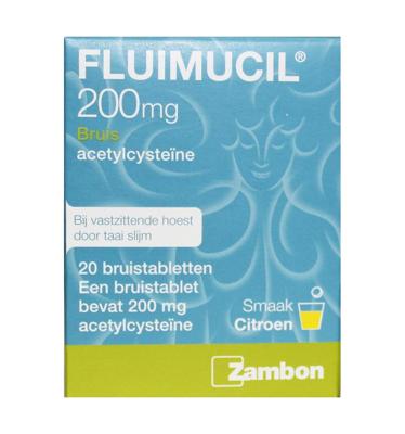 Fluimucil 200mg Bruistabletten 20st Fluimucil 200mg Bruistabletten 20st