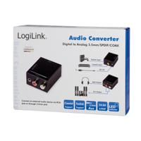 LogiLink CA0101 CA0101 Toslink / Cinch / Jackplug Audio Adapter Zwart - thumbnail