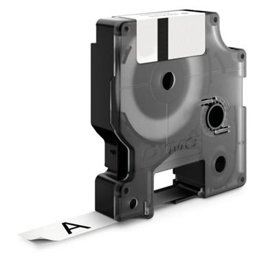 Rillprint compatible D1 tape voor Dymo 45013, 12 mm, zwart op wit