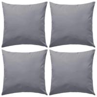 Buitenkussens 45x45 cm grijs 4 st - thumbnail