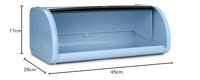 Brabantia broodtrommel met schuif staal - thumbnail
