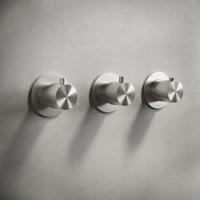 Hotbath Archie Afbouwdeel - Inbouw douchethermostaat met 2 stopkranen Horizontaal/verticaal RVS AR7067EXTIX - thumbnail