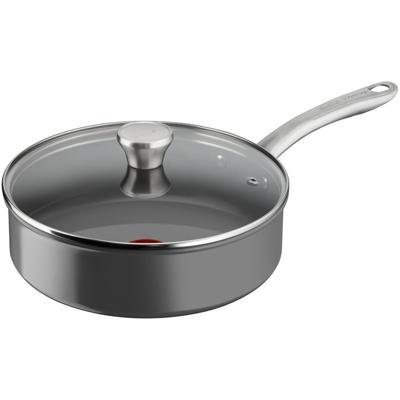 Tefal C42432 Renew+ Keramische Hapjespan 24cm met Deksel Tefal C42432 Renew+ Keramische Hapjespan 24cm met Deksel