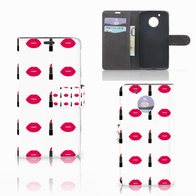 Motorola Moto G5 Telefoon Hoesje Lipstick Kiss Motorola Moto G5 Telefoon Hoesje Lipstick Kiss