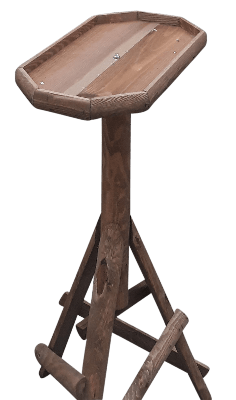 Voederhuis voederplateau op paal ovaal 100 cm Warentuin Mix - Warentuin mix