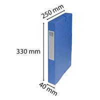 Exacompta elastobox Exabox blauw, rug van 4 cm - thumbnail