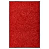 VidaXL Deurmat wasbaar 60x90 cm rood - thumbnail