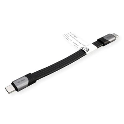 ROLINE USB4 Gen3x2 kabel, Emark, plat, C-C, male/male, zwart, 15 cm ROLINE USB4 Gen3x2 kabel, Emark, plat, C-C, male/male, zwart, 15 cm
