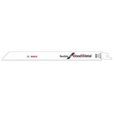 Bosch Accessories 2608656270 Reciprozaagblad S 1122 HF, Flexible for Wood and Metal, verpakking van 2 stuks Zaagbladlengte 225 mm 2 stuk(s)