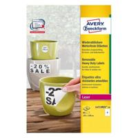Avery-Zweckform L4719REV-20 Folie-etiketten 105 x 148 mm Polyester folie Wit 80 stuk(s) Weer verwijderbaar Laser (kleur), Laser (zwart/wit), Kopiëren (kleur), - thumbnail