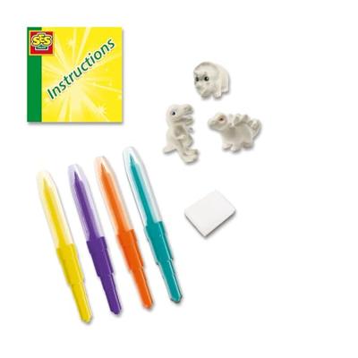 SES Creative Ses blow airbrush pens - dinosaurussen, 3st.