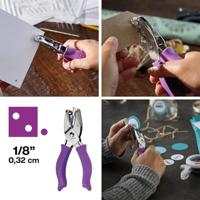 Fiskars handpons, medium cirkel, gatgrootte 3 mm, 1 stuk - thumbnail