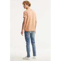 Petrol Industries T-shirt met printopdruk zalm melange - thumbnail