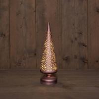 B.O.T. Tree Glass Matt Bronze With Stars 9X30 cm kerstverlichting Anna's Collection - Annas collection - thumbnail