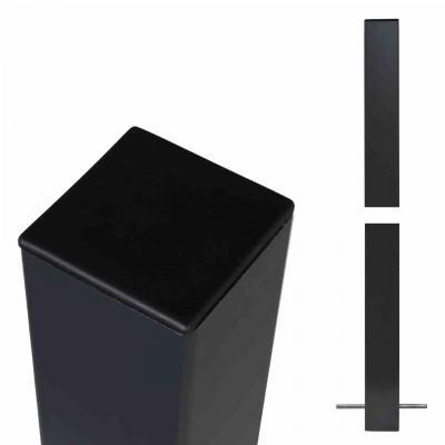 Stalen Paal Zwartgrijs Voor In Beton 8 x 8 x 236 CM Stalen Paal Zwartgrijs Voor In Beton 8 x 8 x 236 CM