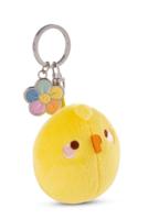 Molang Piu Piu sleutelhanger met bloem - 6 cm - thumbnail