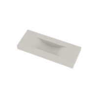 Wastafel Ideavit Solidvolo 120x48x11 cm Solid Surface Mat Wit Ideavit - thumbnail