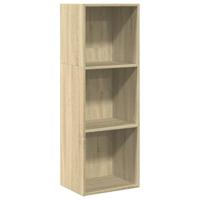 Boekenkast 40x30x114 cm bewerkt hout sonoma eikenkleurig - thumbnail