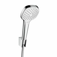 Hansgrohe Croma Select E PorterS badset met Croma Select E Vario handdouche met wandhouder met Isiflex`B doucheslang 125cm wit/chroom 26425400 - thumbnail