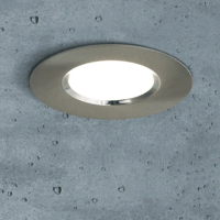 Inbouwspot zilver badkamerlamp &apos;Mahi&apos; rond led lamp 1-kit - thumbnail