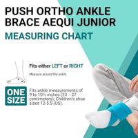 Push Ortho Aequi Junior Enkelbrace - One size - Universeel - Grijs - thumbnail
