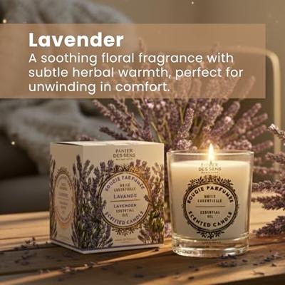 Panier des Sens Relaxing Lavender Geurkaars 180gr