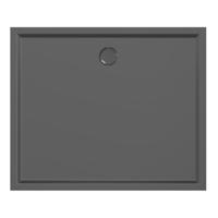 Douchebak Xenz Mariana | 120x100x4 cm | Incl.Afvoersifon-Chroom | Acryl | Rechthoekig | Zwart mat - thumbnail