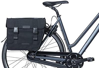 Basil kavan eco classic 46l dubbele fietstas zwart