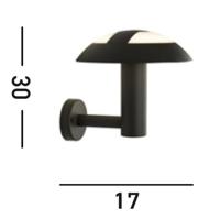 Searchlight Led buitenlampMushroom 4000K led - 7263GY - thumbnail