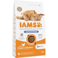 Iams Adult Light/Sterilised kip kattenvoer 3 kg - thumbnail