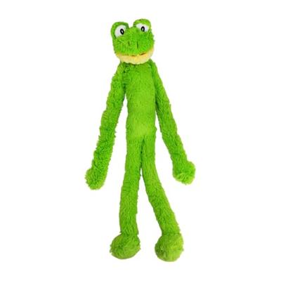 Multipet Swingin Slevin XXL oversized 68,6 cm groene kikker pluche hondenspeelgoed, grote rassen