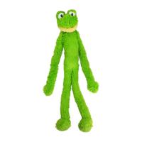 Multipet Swingin Slevin XXL oversized 68,6 cm groene kikker pluche hondenspeelgoed, grote rassen - thumbnail