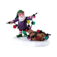 Lemax untangling the lights kerstdorp figuur type 2 Santa&apos;s Wonderland 2018 - thumbnail