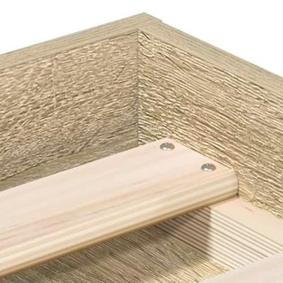 Bedframe sonoma eikenkleurig 100x200 cm