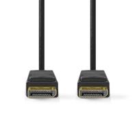 DisplayPort-Kabel | DisplayPort Male | DisplayPort Male | 8K@60Hz | Verguld | 2.00 m | Rond | PVC | Zwart | Label - thumbnail